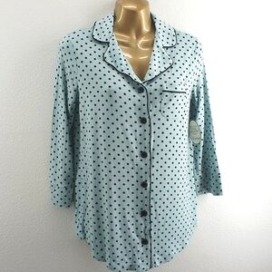 Soma cool nights piped dot pj top size XS nwts